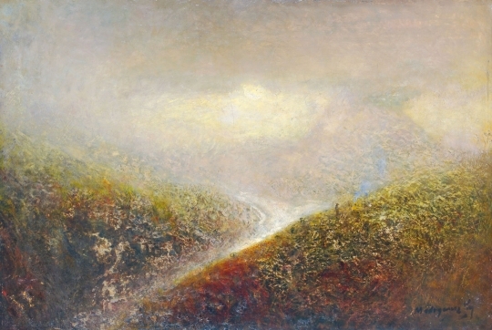 Mednyánszky László (1852-1919) Valley in the moonlight