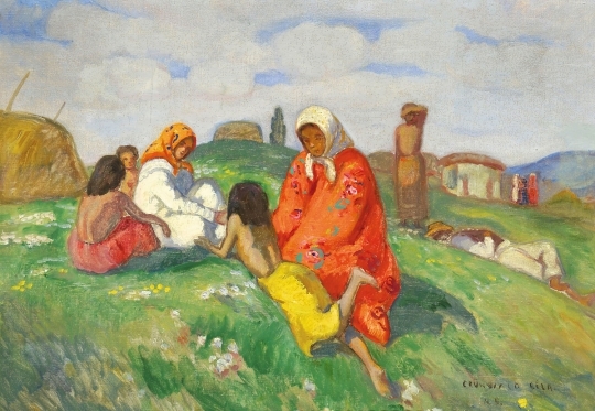 Iványi Grünwald Béla (1867-1940) Spring in Nagybánya