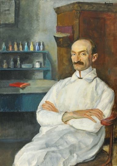 Berény Róbert (1887-1953) Orvos portréja (Professzor), 1916