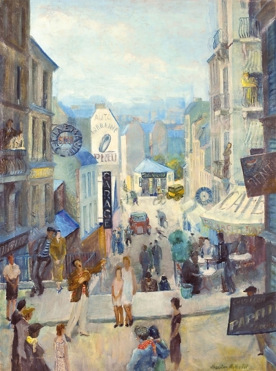 Monostori Moller Pál (1894-1978) Parisian street