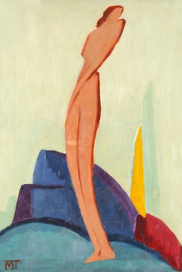 Mattis Teutsch János (1884-1960) Figure in landscape