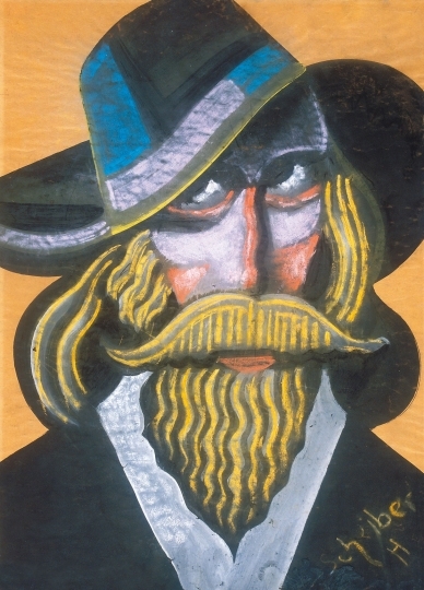 Scheiber Hugó (1873-1950) Szakállas férfi portréja