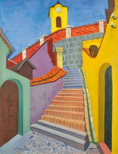 Vörös Géza (1897-1957) Szentendrei lépcső