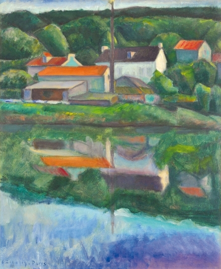 Czigány Dezső (1883-1938) Refection (Landscape around Paris)