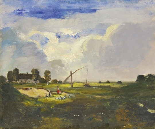 Iványi Grünwald Béla (1867-1940) Lowland landscape