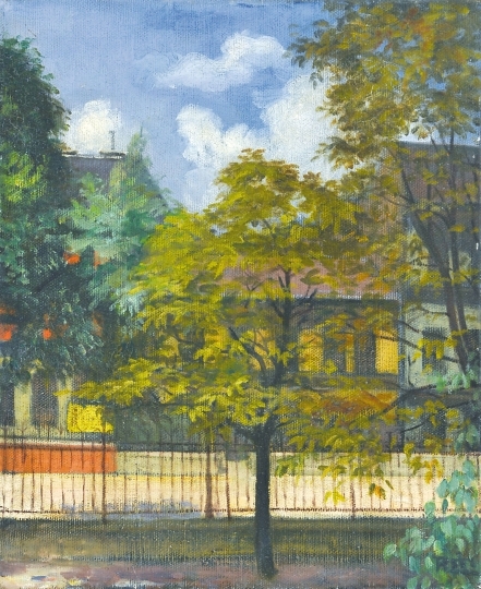 Réti István (1872-1945) Garden detail