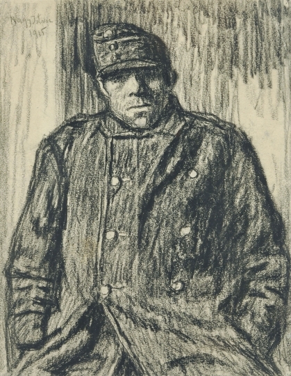 Nagy István (1873-1937) Portrait of a soldier, 1915