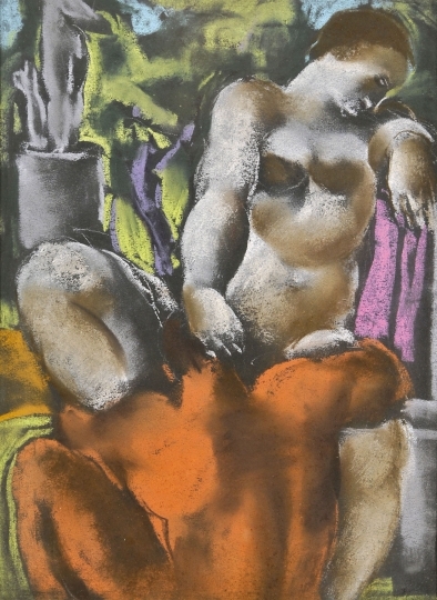 Jándi Dávid (1893-1944) Erotic scene