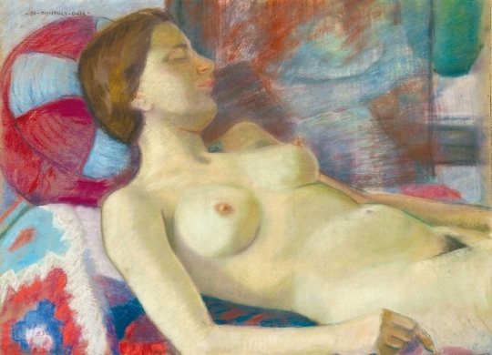 Kontuly Béla (1904-1983) Reclining nude