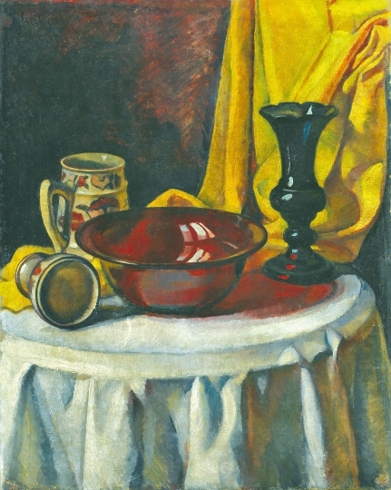 Gábor Jenő (1893-1968) Still life in the atelier, 1919