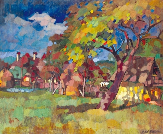 Nagy Oszkár (1883-1965) Autumn in Felsőbánya