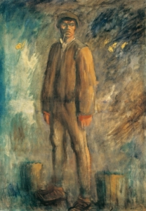 Mednyánszky László (1852-1919) Csavargó (Álló csavargó), 1910 körül