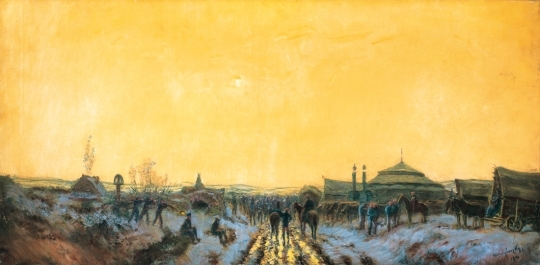 Mednyánszky László (1852-1919) Encampment, 1914