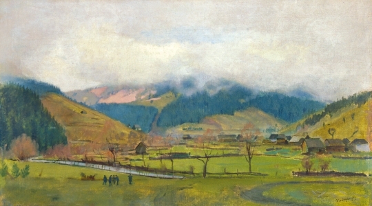 Mednyánszky László (1852-1919) Springtime landscape