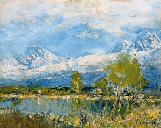Mednyánszky László (1852-1919) Hegyi tó, 1890-as évek első fele