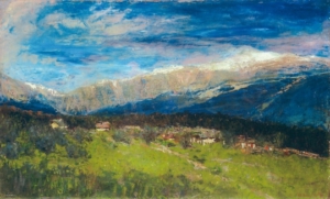 Mednyánszky László (1852-1919) Alpine view, (Rax, Landscape of Tátra), first part of the 1890s