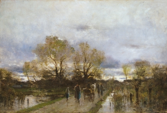 Mednyánszky László (1852-1919) Swampy land (Sloppy road, Land), 1880s