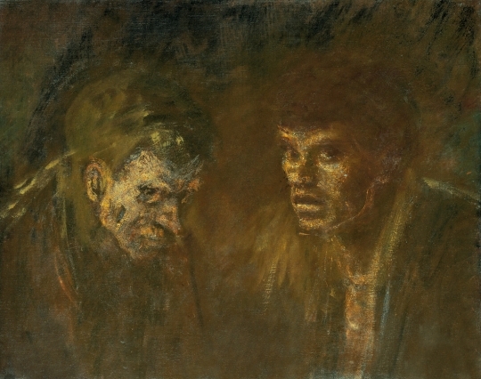 Mednyánszky László (1852-1919) Young and old rascal, c.1900