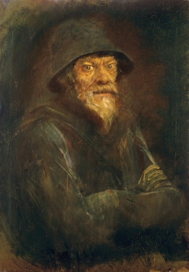 Mednyánszky László (1852-1919) Old man (Portrait of a man), 1900 körül