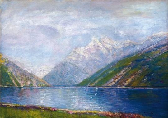 Mednyánszky László (1852-1919) Lake in the Tátra