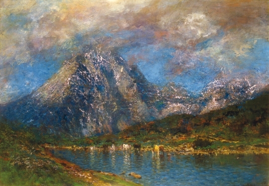 Mednyánszky László (1852-1919) Watering in the Tatras, between 1900 and 1905