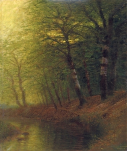 Mednyánszky László (1852-1919) Twilit forest