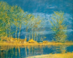 Mednyánszky László (1852-1919) Áprilisi fények (Tavaszi vihar), 1910 után