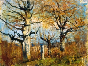 Mednyánszky László (1852-1919) Birch-wood