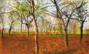 Mednyánszky László (1852-1919) Apple-trees in blossom