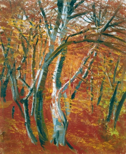 Mednyánszky László (1852-1919) Autumn in the forest