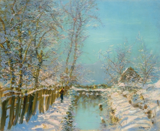 Mednyánszky László (1852-1919) Shiny winter lights
