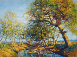 Mednyánszky László (1852-1919) Trees on the steram-side