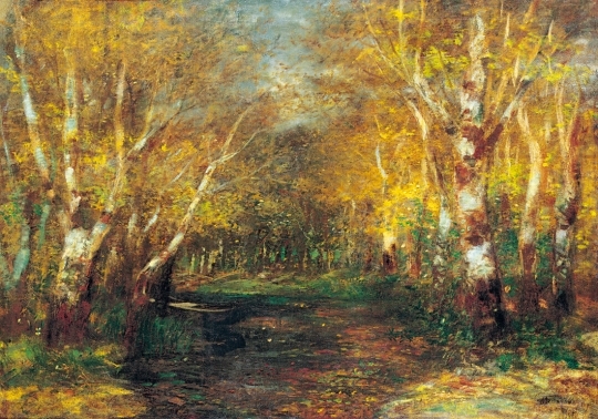 Mednyánszky László (1852-1919) Between birch-trees, 1907