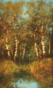 Mednyánszky László (1852-1919) Birch-trees