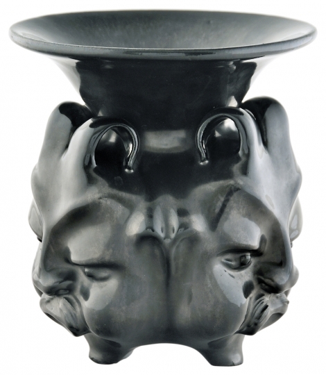 Gorka Géza (1894-1971) Vase with three Devilface, 1932-35