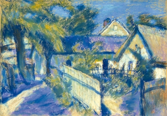 Nagy István (1873-1937) House in afternoon Sunshine