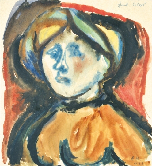 Anna Margit (1913-1991) Woman portrait, 1943