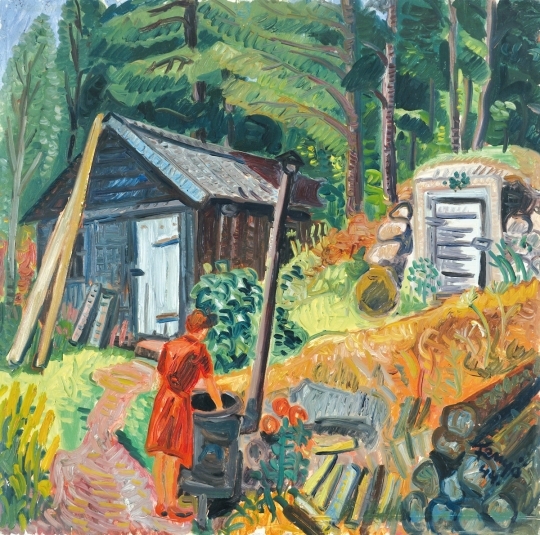 Fenyő Andor Endre (1904-1971) Summer-kitchen, 1944