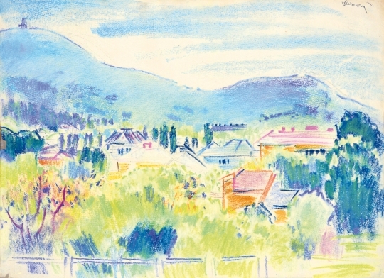 Vaszary János (1867-1939) View of Pasarét, 1936