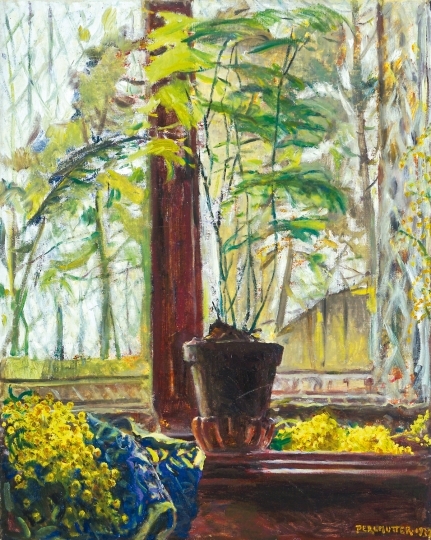 Perlmutter Izsák (1866-1932) Still life with Flowers, 1932