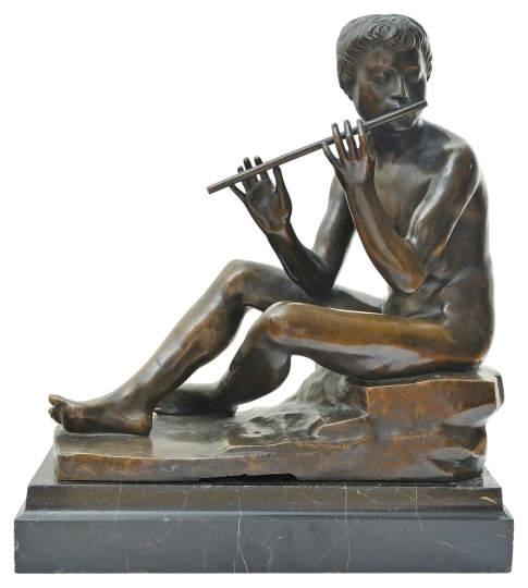 Vedres Márk (1870-1961) Fluting Boy