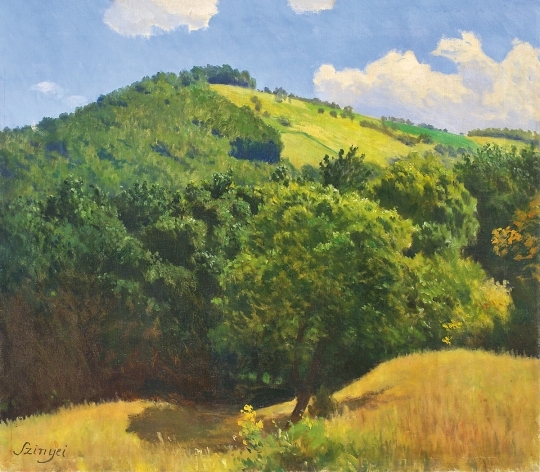 Szinyei Merse Pál (1845-1920) Hilly Landscape, around 1905