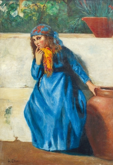 Deák Ébner Lajos (1850-1934) Szégyenlős kislány