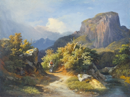 Markó Károly, Ifj. (1822 - 1891) Italian Landscape, 1850