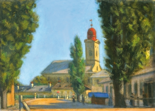 Mikola András (1884-1970) Spring in Baia-Mare, 1923