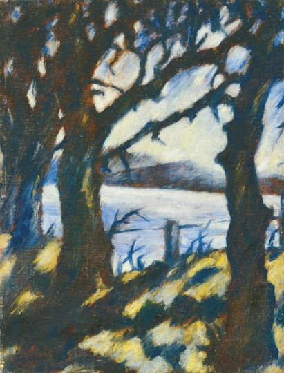 Schadl János (1892-1944) Riverside Landscape