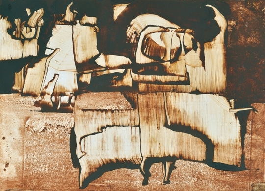 Ország Lili (1926-1978) Papyrus fragments, 1970