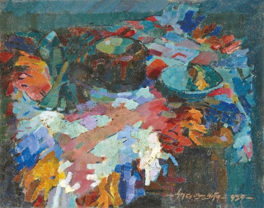 Nagy Oszkár (1883-1965) Still life on the table,1939