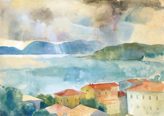 Patkó Károly (1895-1941) Italian Seaside