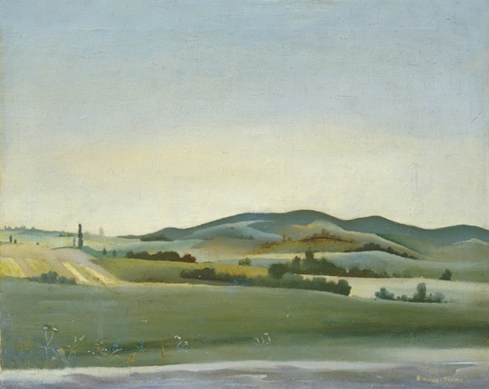 Basilides Barna (1903-1967) Landscape in Somogy